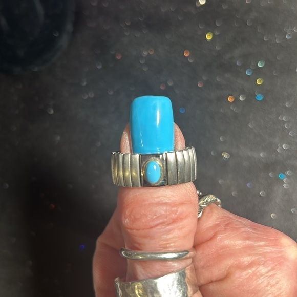 Turquoise Stretch Ring - Picture 6 of 8